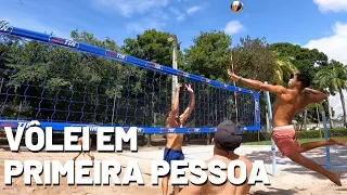 VÔLEI EM PRIMEIRA PESSOA/Volleyball First Person #VOLEI #VOLEIBOL #VOLEI4X4 #beachvolleyball