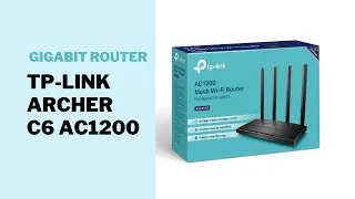 Upgrade your home network with the TP-Link Archer C6 AC1200 MU-MIMO Gigabit Router!