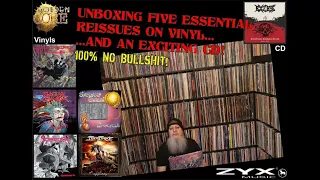 Unboxing essential reissues (LP, CD) of Golden Core/ZYX! Sieges Even, Hammers Rule, Scarecrow...