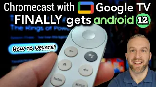 Chromecast with Google TV FINALLY gets Android 12 😀 How to Update!