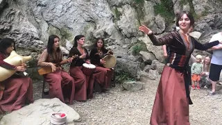 Georgian dance - Adjaruli (Makhuntseti waterfall - Adjara, Georgia)