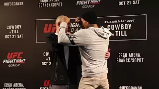 Artem Lobov + Andre Filli Media Day Face Off