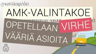 🤭 Virhe valmistautumisessa 3/3: Väärä koealuearvio | AMK-valintakoe  matematiikka | Valmistautuminen