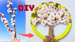 Diy /new amazing idea! Sakura Blossom Wall Decor / Beautiful Spring Wall Decor 🌸