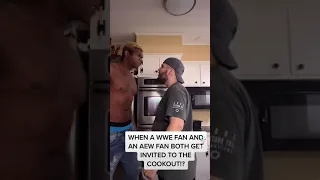 WHEN A WWE FAN AND AN AEW FAN BOTH GET INVITED TO THE COOKOUT!?!