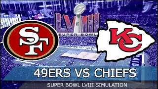 Super Bowl LVIII - San Francisco 49ers vs Kansas City Chiefs Full Game Highlights - (Madden 24 Sim)