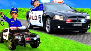 The Kids Play with Real Police Cars