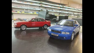 1:18 Diecast Review Unboxing Audi B5 S4 & 80 Quattro by Otto