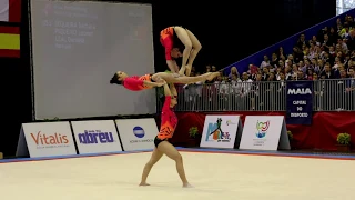 FIG Acro World Cup 2013 Maia - POR W3 Sen Balance - Leonor, Barbara and Daniela