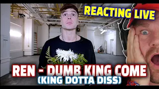 LIVE REACTING TO 'Ren - Dumb King Come (King Dotta Diss)' | The Dan Wheeler Show