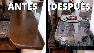 Usando Sayer Resina Epoxica En Remodelación De Cocina | Cubiertas Epoxi