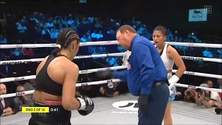 Jessica McCaskill Vs Anahi Esther Sanchez Highlights - WBC WBA Titles