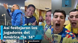 ¡CON CAGUAMAS! Así festejaron los jugadores del América  el título 14"