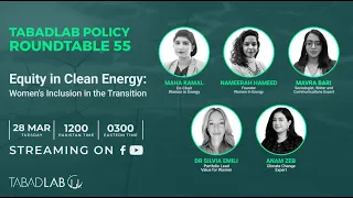 Equity in Clean Energy: Women's Inclusion in the Transition