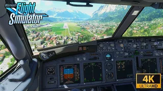 PMDG 737 Full Flight | London Gatwick to Innsbruck | Microsoft Flight Simulator | ULTRA REALISM