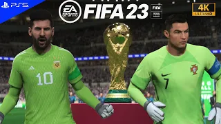 FIFA 23, Who is better goalkeeper? Messi or Ronaldo? Argentina vs Portugal, ps5, 4k