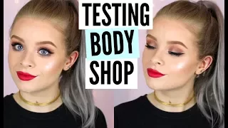 TESTING THE BODY SHOP MAKEUP | sophdoesnails