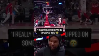 KD’s reaction to his ankle breaker 😅😂