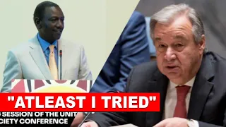 Listen to what Ruto told UN secretary General Antonio Guterres today after Raila rejected AU job!