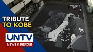 Filipino fans pay tribute to Kobe Bryant with mural of him with his daughter