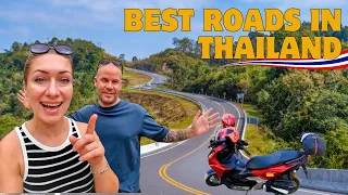 Riding a motorcycle in Nan Thailand 🇹🇭 Scenic roads in North Thailand