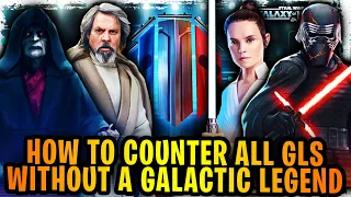 How To Counter ALL Galactic Legends Guide Without a GL in Grand Arena - SLKR, Rey, JMLS, and SEE