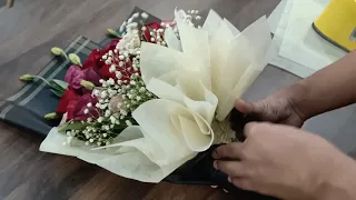 How To Wrap Fresh Flower Bouquet