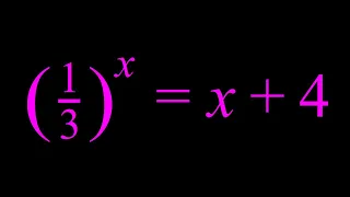 A Somewhat Exponential Equation Solved in Two Ways