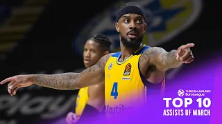 Passing Precision | Top 10 ASSISTS | MARCH | 2023-24 Turkish Airlines EuroLeague