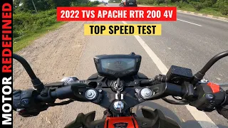 2022 TVS Apache RTR 200 4V BS6 Top Speed & All Gear Top Speed | Motor Redefined.