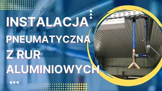 Instalacja pneumatyczna wykonana z rur aluminiowych #installation #pneumatic #pipes