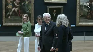 Mattarella e Macron  a “Napoli a Parigi – Il Louvre invita il Museo di Capodimonte” (07.06.23)