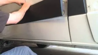 How to remove the external trim pieces from a Mercedes Sprinter van