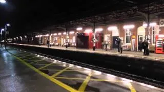 A4 Locomotive Bittern Sweeps Grantham Clean - 19/12/13