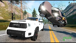 CLIFF DROP AND CRASHES - BeamNG Driver |  @moviebeamng