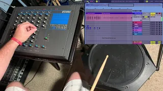 Ableton Live - Creating Playable Synth Instruments from an Analog Drum Machine, Tama Techstar ts306