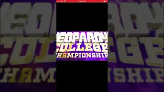 Jeopardy #8196 intro College TOC QF1