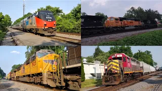 Railfanning Charlottesville Virginia 6/9/23 featuring Amtrak 161, foreign & leaser power and more!