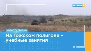 Белорусские танкисты стреляют под Гродно