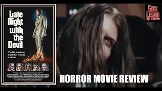 LATE NIGHT WITH THE DEVIL ( 2023 David Dastmalchian ) Talk Show Demon Possession Horror Movie Review