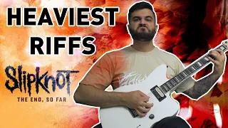 TOP 10 HEAVIEST GUITAR RIFFS (Slipknot - The End, So Far)