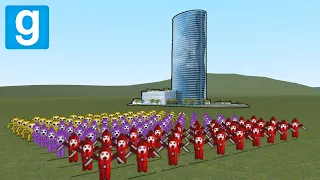 SLENDYTUBBIES ARMY VS TOWERS! - Garry's mod sandbox