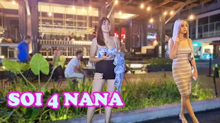 [4k] Thailand Bangkok Soi 4 Nana Look Around So Many Freelancers!