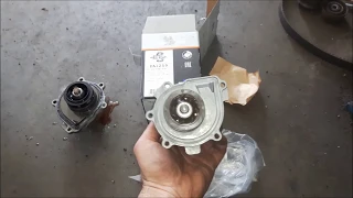 opel astra H 1.6 16v timing belt and coolant pump replacement