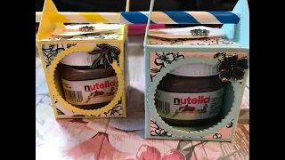 Kleine Schachtel für ein Mini Nutella