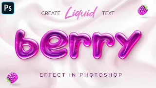 Create Liquid Text Effect in Photoshop. iLLPHOCORPHICS