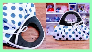 DIY Lovely Polka Dot Bag Idea┃Free Sewing Pattern #SewingTricksandTips