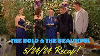 Finn Stays For The Wedding, Sheila & Deacon Are Officially Married, Steffy Wonders Where Finn Is!