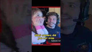 Penelope Disturbs Max Verstappen While Gaming CUTEST MOMENT EVER😍! #formula1 #f1 #shorts #foryou