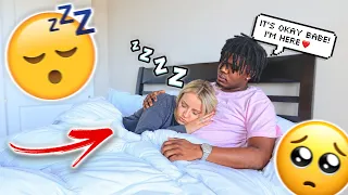 CRYING Then FALLING ASLEEP IN MY BOYFRIEND'S ARMS! *CUTEST REACTION*